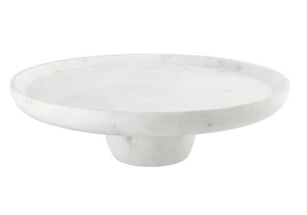 Marble Round Pedestal Tray