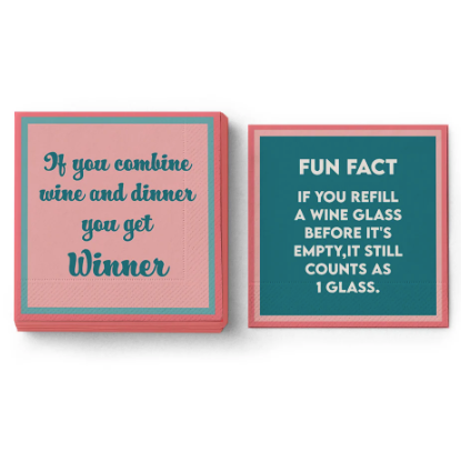 Drinks on Me Napkins by Sophistiplate