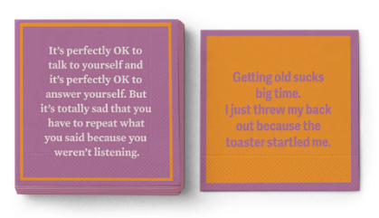 Drinks on Me Napkins by Sophistiplate