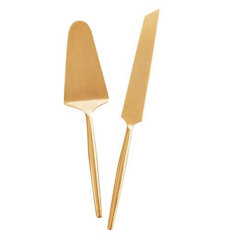 Modern Matte Cake Server Set