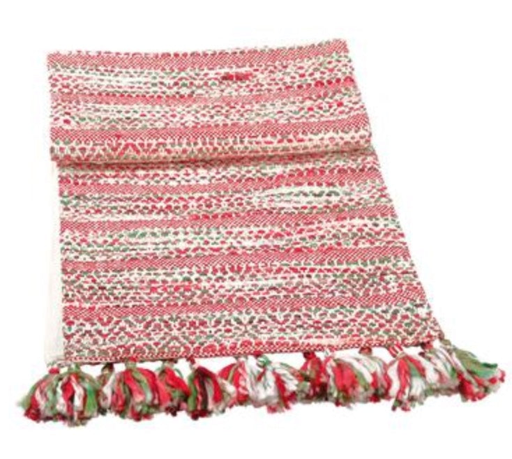 Mixed Yarn Holiday Table Runner