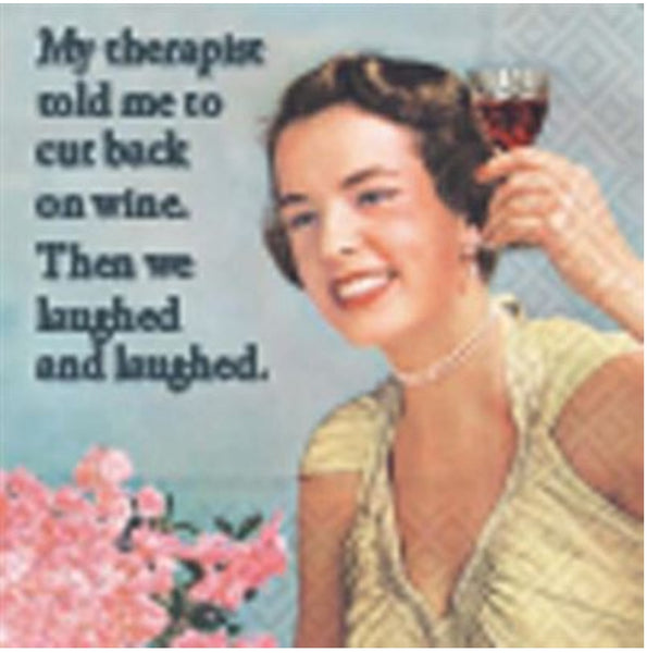 Therapist Joke Cocktail Napkins