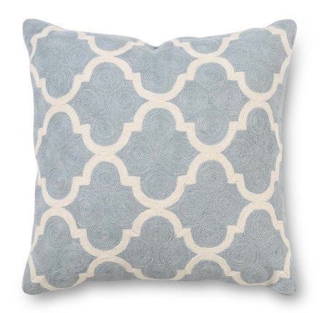 Woven Gray Tassel Pillow