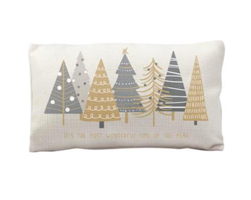 Christmas Tree Lumbar Throw Pillow