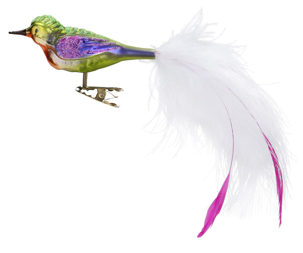 Fancy Tailfeathers Clip On Bird by Inge