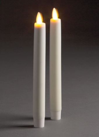 LIGHTLi Moving Flame LED Candles - Charcoal Pillars