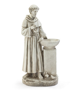 St. Francis w/Birdfeeder Statue