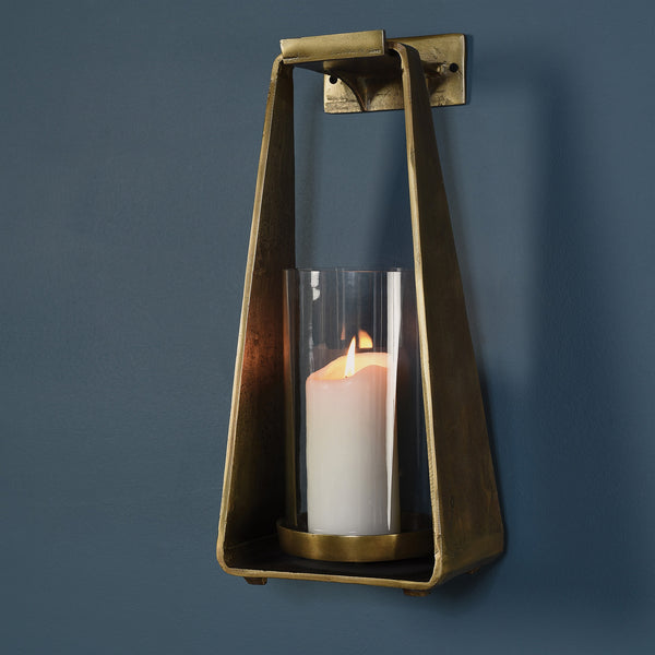 Taylor Sconce w/Wall Hook- Brass