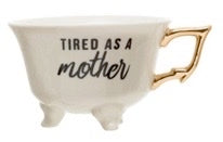 Stoneware Footed Tea Cups