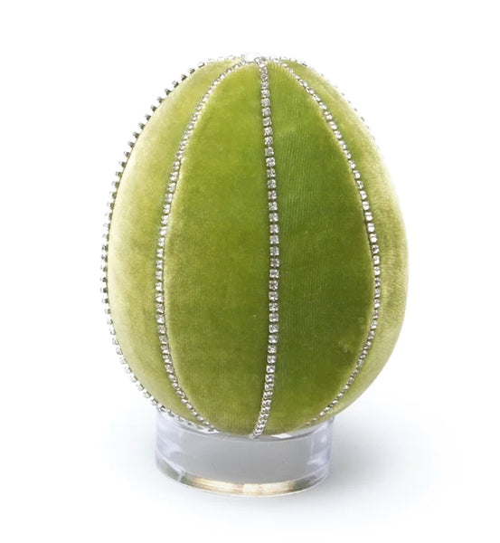 Small Crystal Velvet Eggs by Hot Skwash - Chartruese