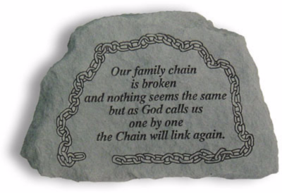 Our Family Chain Garden Stone
