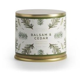Illume Balsam & Cedar Luxe Sanded Mercury Glass Candle, 22oz