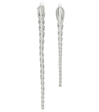 Glitter Glass Icicle Ornament Set