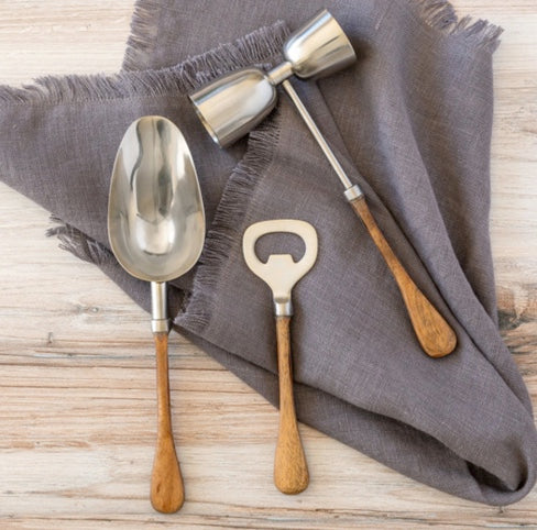 Wood Handled Barware