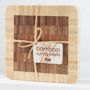 Natural Sm Sq. Bamboo Board by TAG
