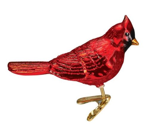 Shiny Red Northern Cardinal by Old World Christmas
