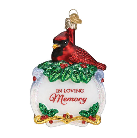 Shiny Red Northern Cardinal by Old World Christmas