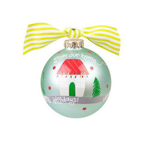 From Our Home To Yours Glass Ornament