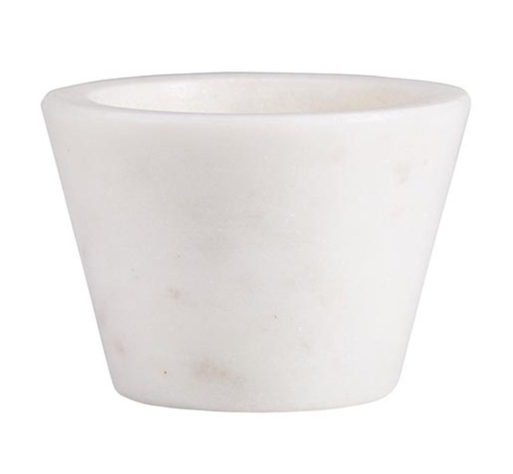 White Marble Pinch Pot