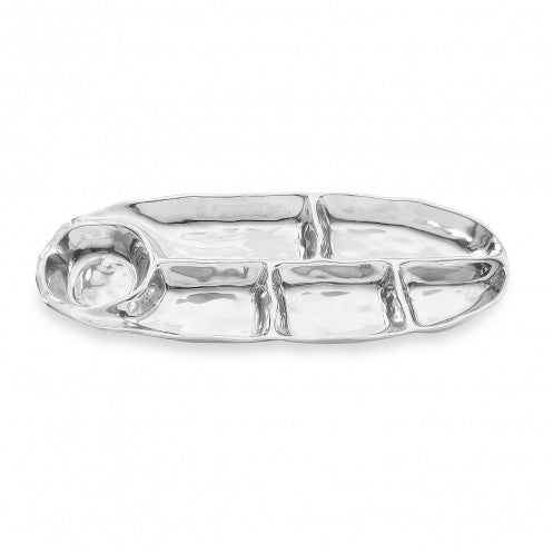 SOHO Oval Divided Dip Platter