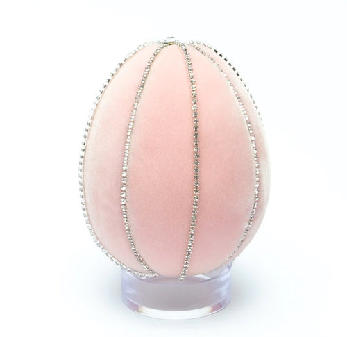 Small Crystal Velvet Eggs by Hot Skwash - Blush