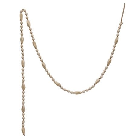 Natural Paulownia Wood Bead Garland - 72