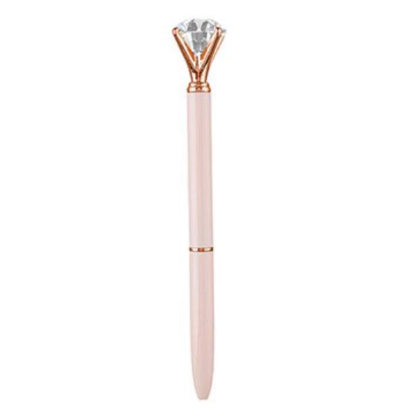 Pink & Rose Gold Gem Pens