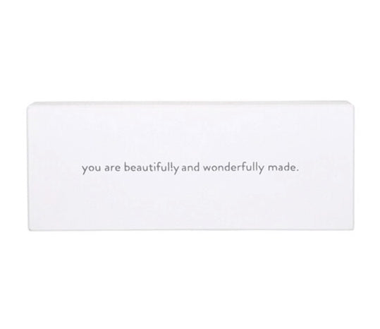 Whitewash Typography Wood Sign