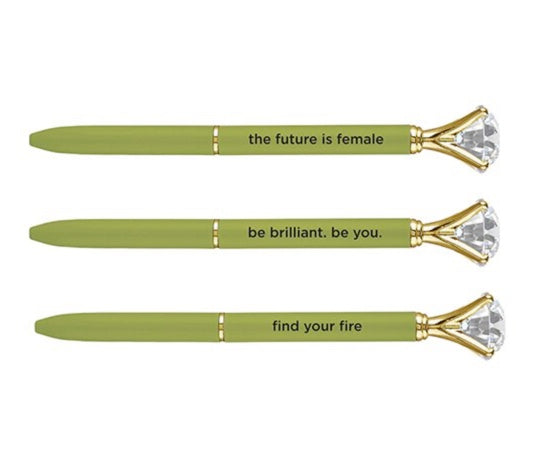 Chartreuse Gem Pens