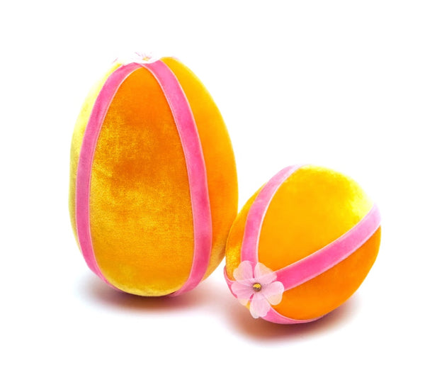 Medium Velvet Eggs with Ribbon by Hot Skwash - Carrot