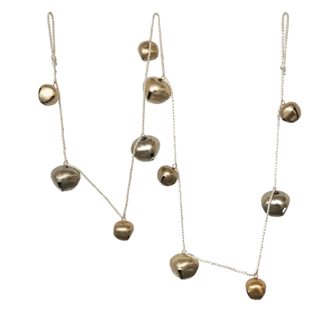 Gold Metal Jingle Bell Garland - 61