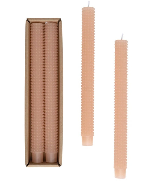 Unscented Hobnail Taper Candles