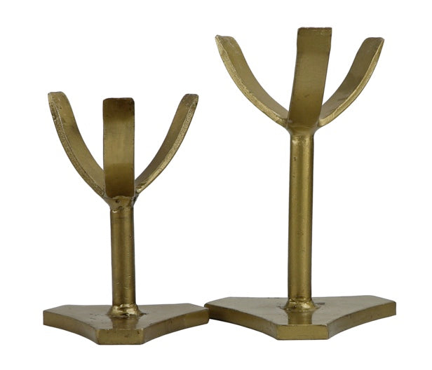 Gold Metal Geode Stands