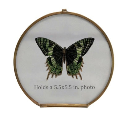 Brass Round Photo Frame