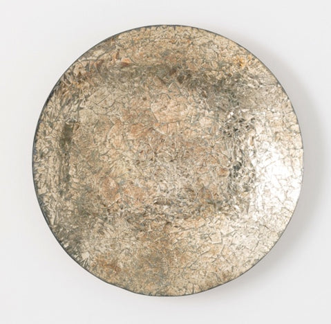 Gold Mosaic Round Wall Art
