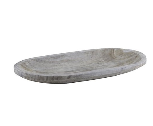 Paulownia Wooden Platter - Gray