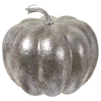Metallic Silver Pumpkins