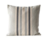 Woven Gray Striped Pillow - 20