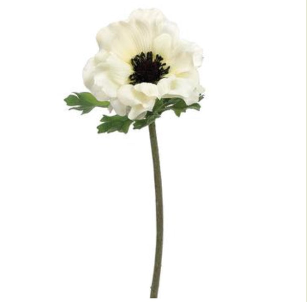 White Anemone Stem - 15"