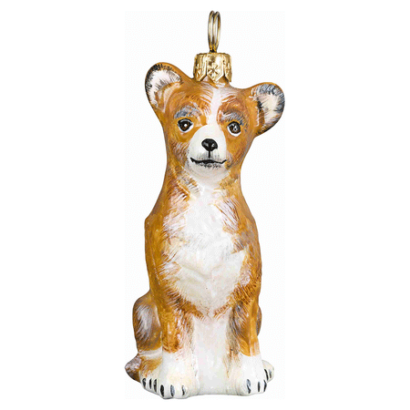 Woof! Dog Bone Glass Ornament