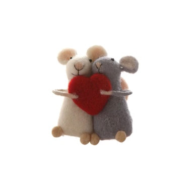 Wool Felt Love Mice