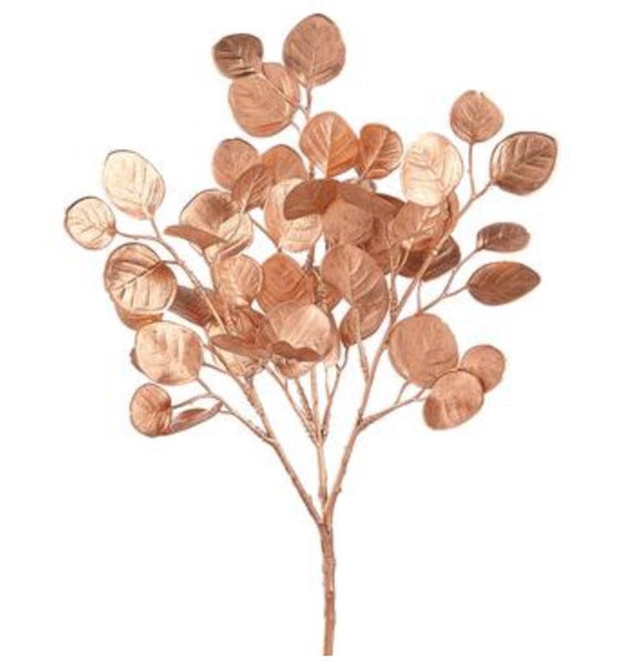 Metallic Gold Eucalyptus Bush - 15"