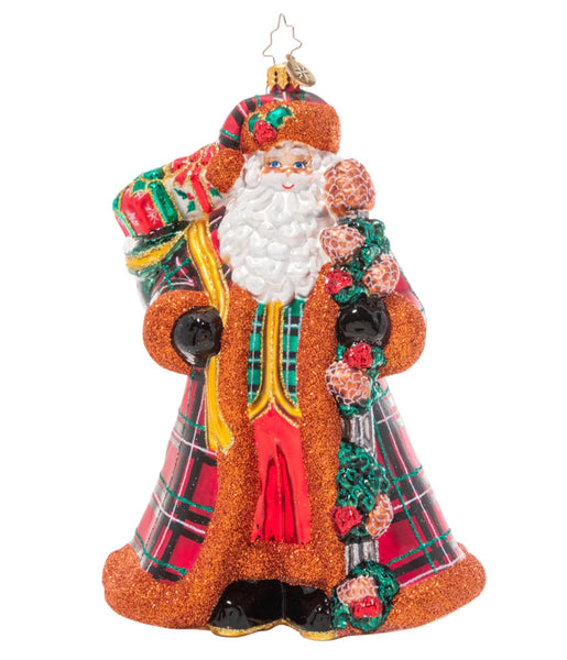 Perfectly Plaid Santa by Christopher Radko