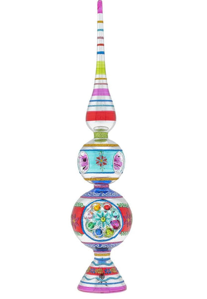 Shiny Brite - Christmas Confetti 13" Finial Stand w/Reflectors