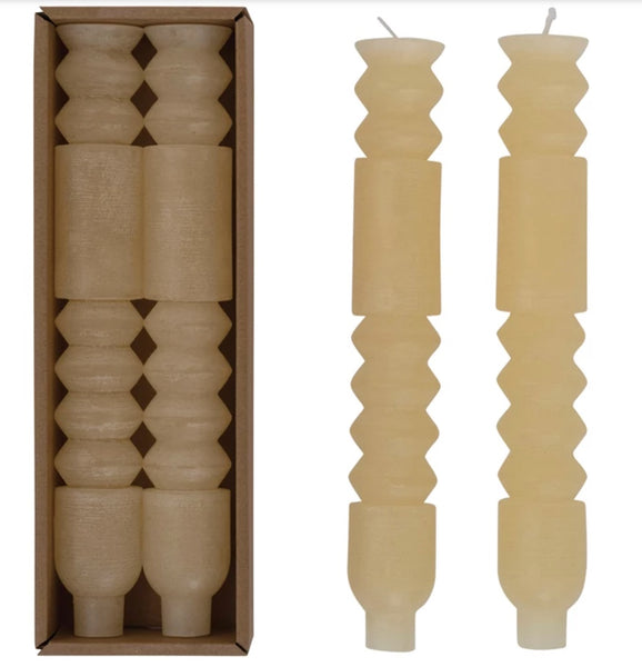 Unscented Totem Taper Candles