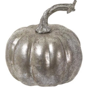 Metallic Silver Pumpkins