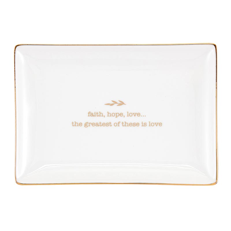 Faith Hope Love Trinket Dish