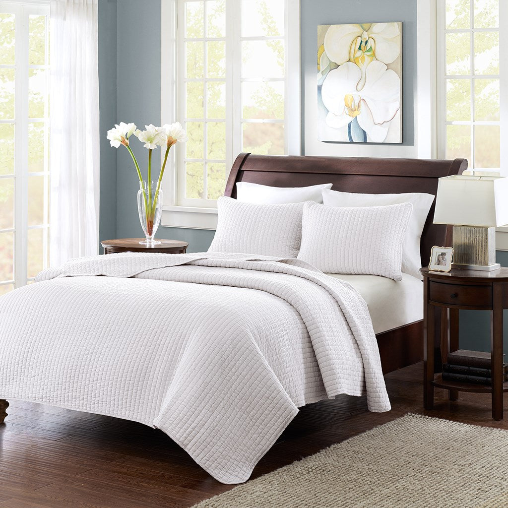 Keaton Coverlet Set - White