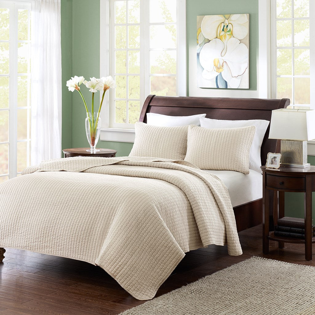 Keaton Coverlet Set - Khaki