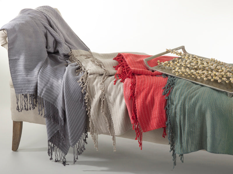 Striped Bamboo Throw - 50